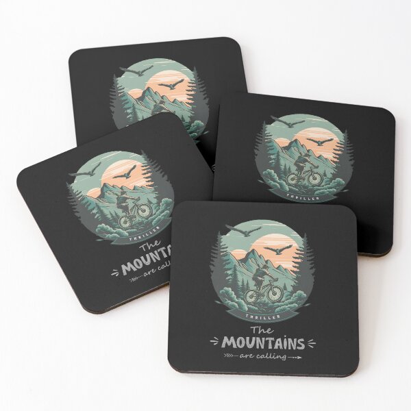 Item preview, Mountain Biking Through the Woods | The Mountains are Calling designed and sold by ArtfulDelights.