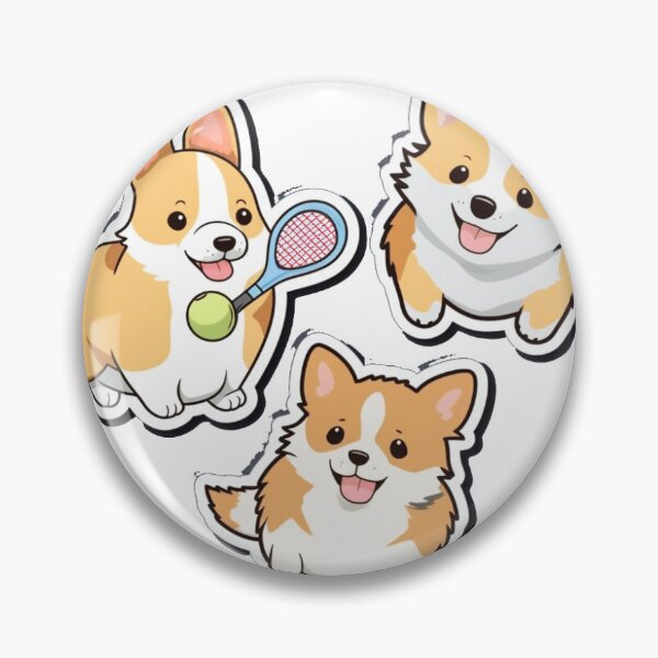 Artikelvorschau, Tennis- und Corgi-Set entworfen und verkauft von Creative-Lin.