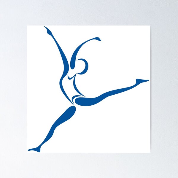 Item preview, illustration of stylized yoga pose designed and sold by graphicsdunia4u.