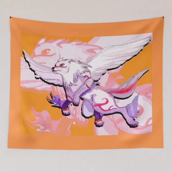 Item preview, Magical dog with wings in full flight designed and sold by Estef Mos Art.