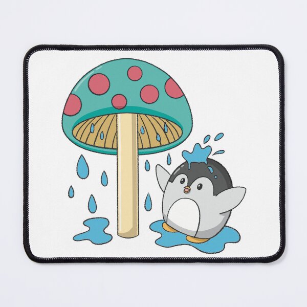Item preview, Kawaii Cartoon Penguin Playing Water Sticker designed and sold by MikaKawaiiArt.