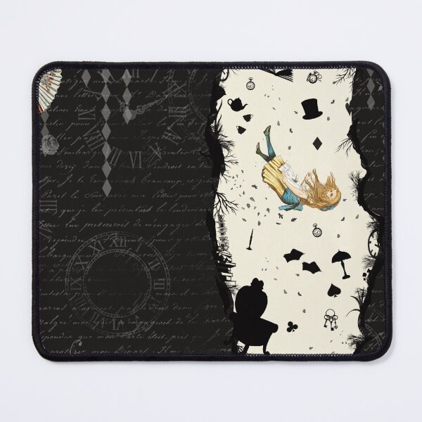 Item preview, Down the Rabbit Hole Dark Alice in Wonderland Artwork designed and sold by vintagetimeco.
