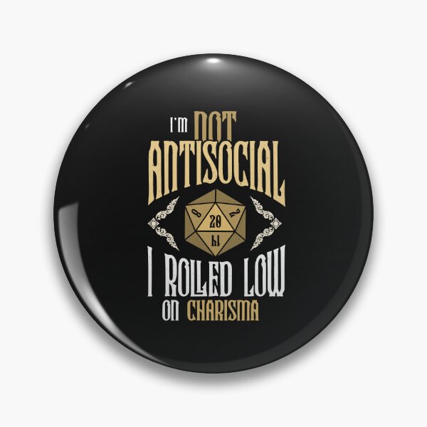 Item preview, Not anti-social, just a little charisma designed and sold by ChrisFeil.