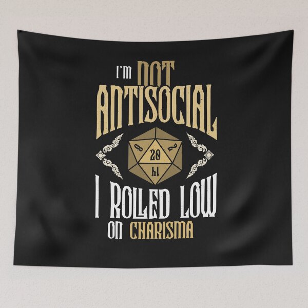 Item preview, Not anti-social, just a little charisma designed and sold by ChrisFeil.