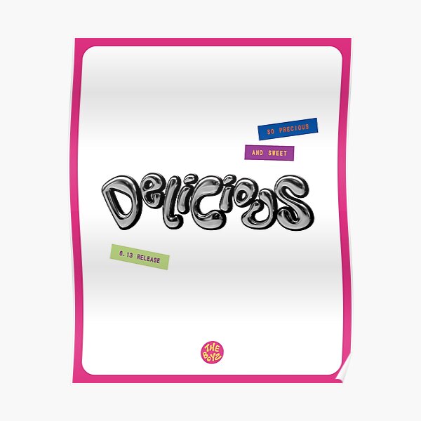 THE BOYZ - DELICIOUS LOGO Poster by TheCupidShop