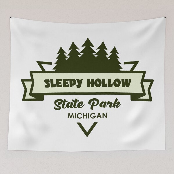 Item preview, Sleepy Hollow State Park Michigan Trees And Ribbon designed and sold by bivenart.