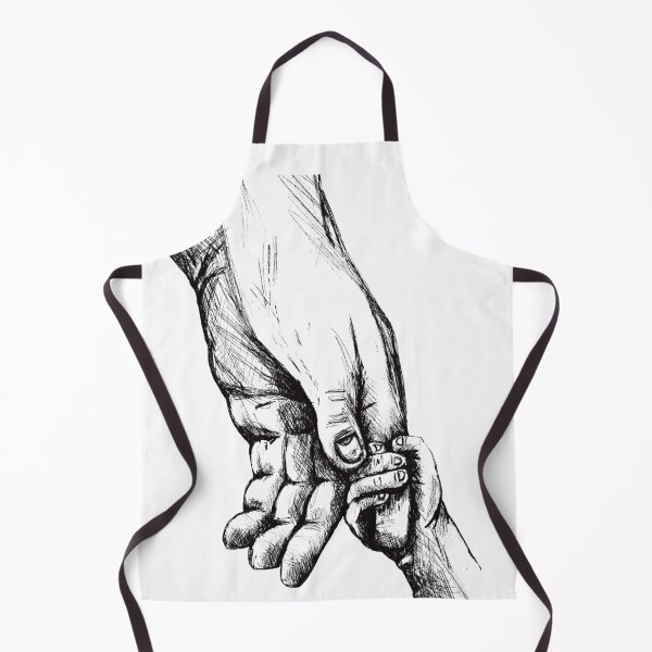 Item preview, Holding hands ink pencils artwork prints designed and sold by Krissys-Art.