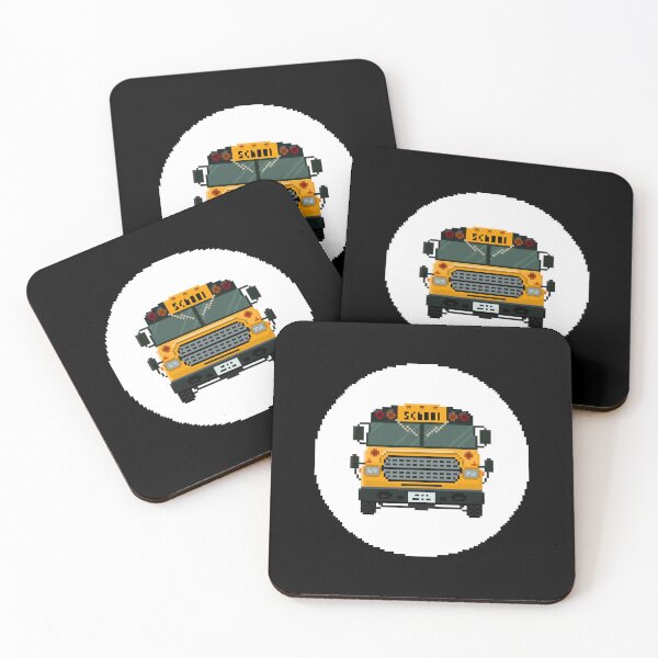 Item preview, School Bus Pixel Art | Pupil Transport Design designed and sold by anycolorart.