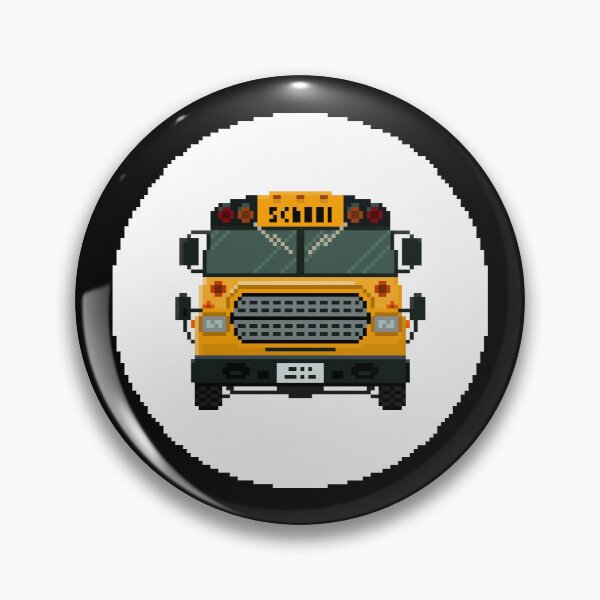 Item preview, School Bus Pixel Art | Pupil Transport Design designed and sold by anycolorart.
