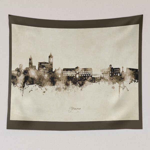 Item preview, Girona Spain Skyline designed and sold by ArtPrints.