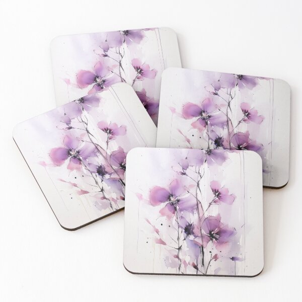 Item preview, Enchanting Purple Blossoms Dance designed and sold by Paintings By Simon .