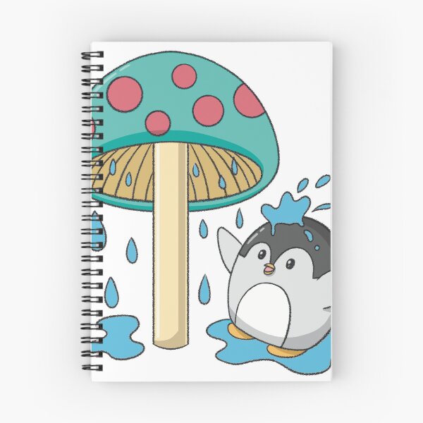 Item preview, Kawaii Cartoon Penguin Playing Water Sticker designed and sold by MikaKawaiiArt.