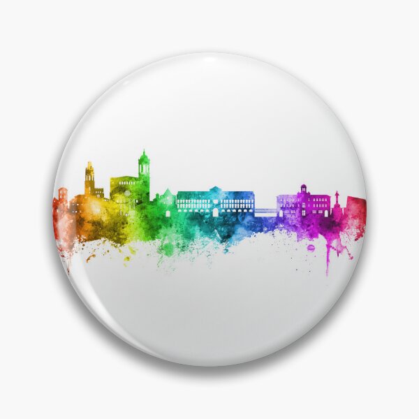 Item preview, Girona Spain Skyline designed and sold by ArtPrints.