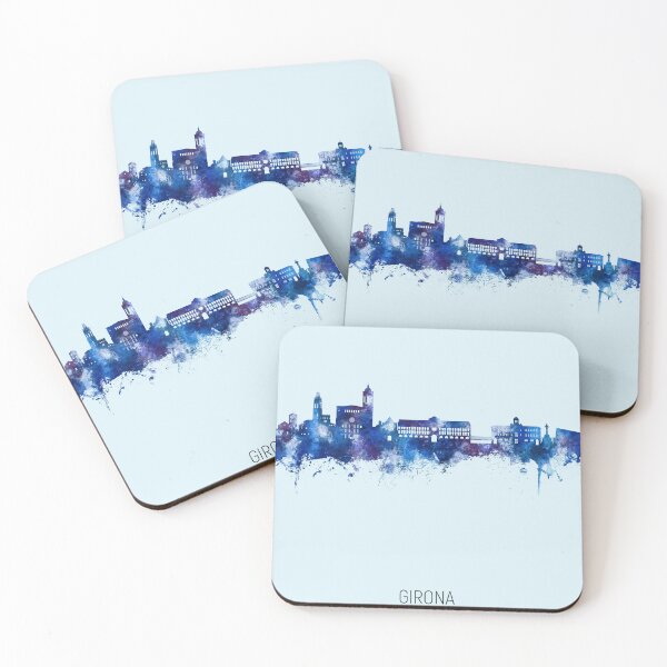 Item preview, Girona Spain Skyline designed and sold by ArtPrints.