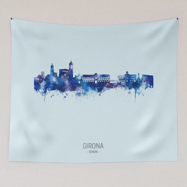 Item preview, Girona Spain Skyline designed and sold by ArtPrints.