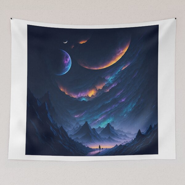 Item preview, Beyond the Stars: Surreal Landscapes of the Mind| Celestial Utopia: A Vision of Otherworldly Beauty designed and sold by RedArtG09.