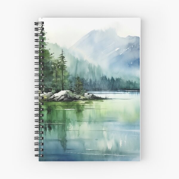 Item preview, Serene Lake Mountain Escape designed and sold by Paintings By Simon .