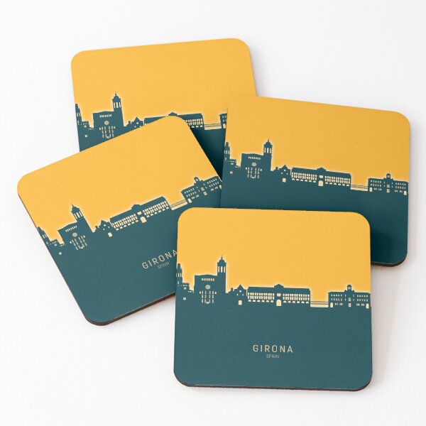 Item preview, Girona Spain Skyline designed and sold by ArtPrints.