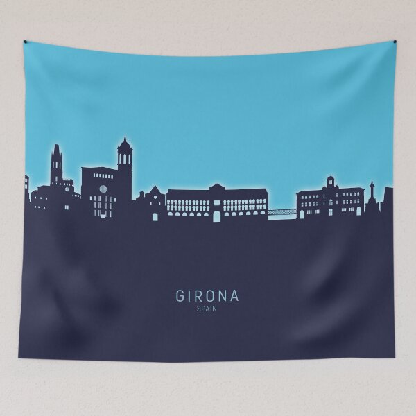 Item preview, Girona Spain Skyline designed and sold by ArtPrints.