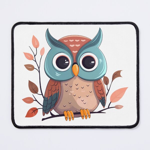 Item preview, Whimsical Nocturnal Majesty: Hand-Drawn Owl Artwork designed and sold by DapperDanForge.