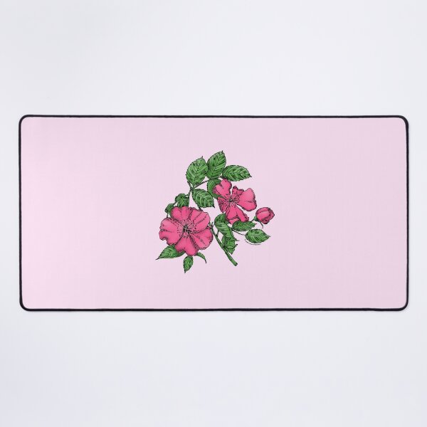 Item preview, Mid Pink Flat Rose Bloom Single 1-7 Petals Almost Flat designed and sold by Rachael Taylor.