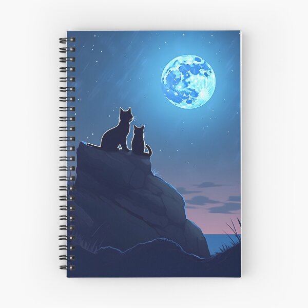 Item preview, Moonlit Feline Watchers: Cats Gazing at the Night Sky designed and sold by Blackstylez.
