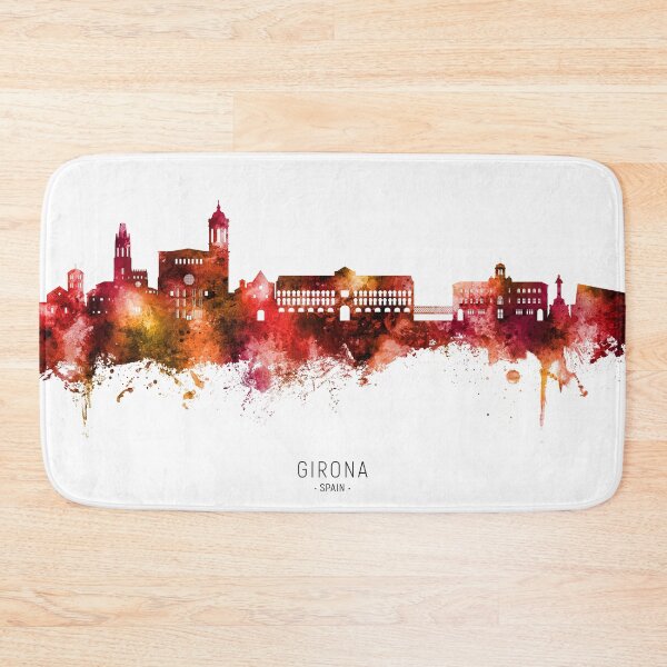Item preview, Girona Spain Skyline designed and sold by ArtPrints.