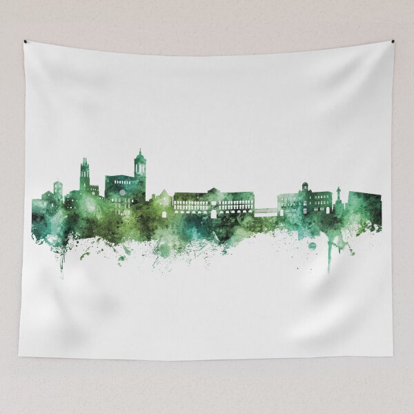 Item preview, Girona Spain Skyline designed and sold by ArtPrints.