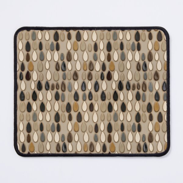 Item preview, Taiwanese Style Seamless Raindrop Ceramic Mosaic Pattern in Black, White, and Autumn Colors, AI Generated designed and sold by drawerwalker.