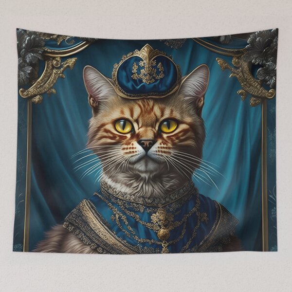 Item preview, Royal Cat Portrait -Royal Pet Portrait designed and sold by Tamas Das.