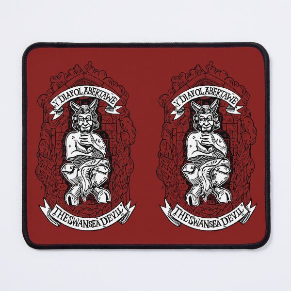 Item preview, The Swansea Devil - Y Diafol Abertawe - Linoprint Design designed and sold by GurdyBird.