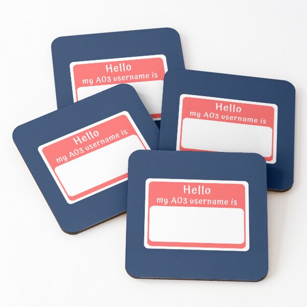 Item preview, Hello, my AO3 username is... designed and sold by blurise35.
