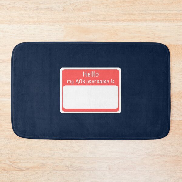 Item preview, Hello, my AO3 username is... designed and sold by blurise35.