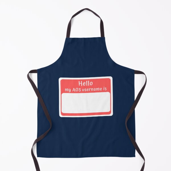Item preview, Hello, my AO3 username is... designed and sold by blurise35.