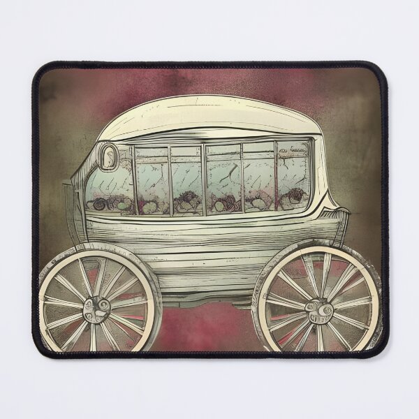 Item preview, Vintage Hearse Funeral Carriage , Pencil Sketch designed and sold by PC-artist.