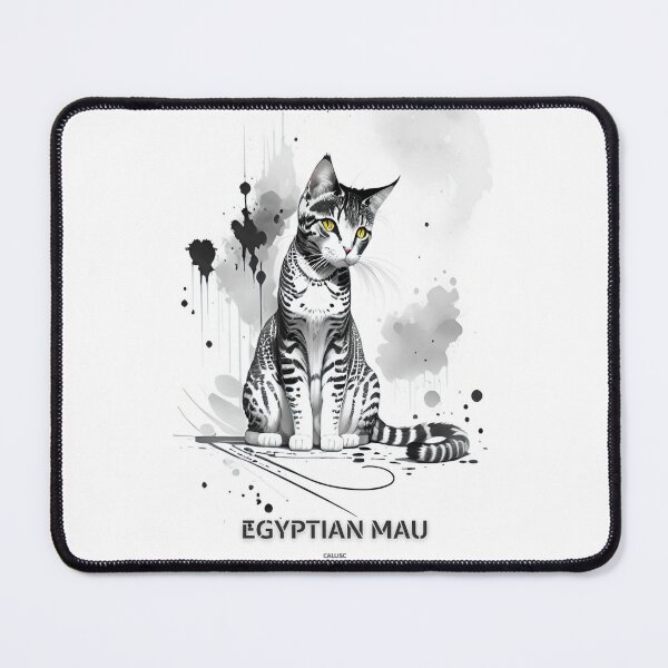 Item preview, Bosquejo de pincel de Mau Cat egipcio de CallisC Arts designed and sold by CallisC-Arts.