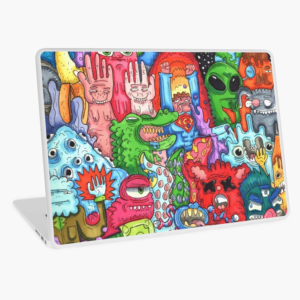 Doodle Art Laptop Skin for Sale by Gawx