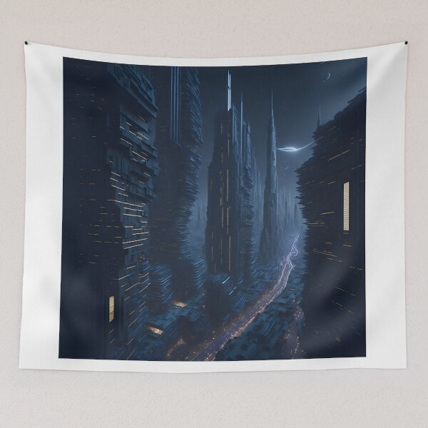 Item preview, Embrace the Future: A Mesmerizing Glimpse into AI-Powered Imaginative Landscapes designed and sold by RedArtG09.
