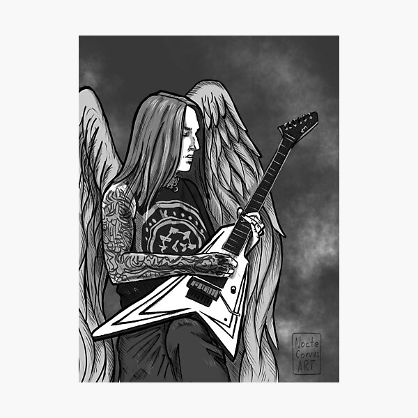Item preview, Alexi Laiho Children of Bodom designed and sold by BlackOrchidArt.