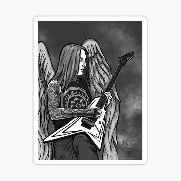 Item preview, Alexi Laiho Children of Bodom designed and sold by BlackOrchidArt.
