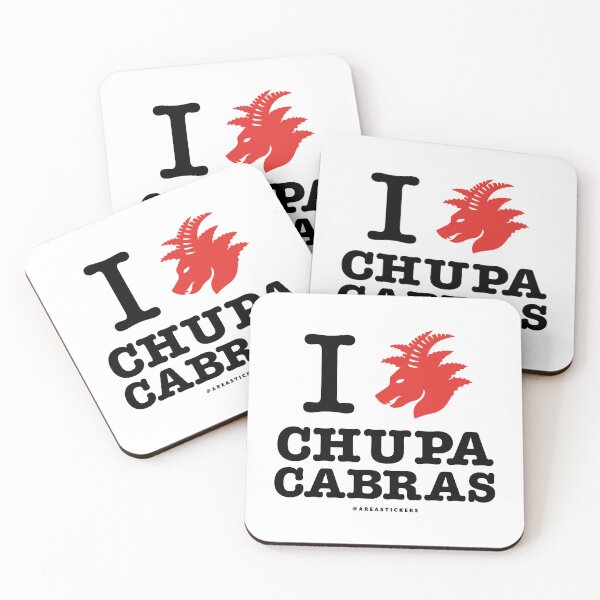 Item preview, I Love Chupacabras - White designed and sold by AreaStickers.