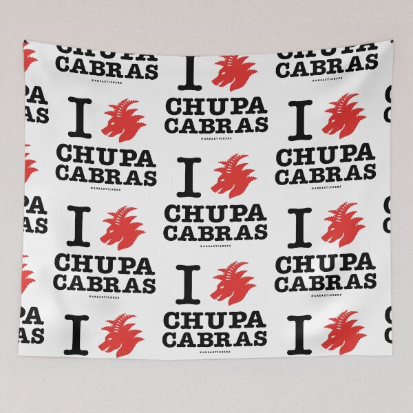 Item preview, I Love Chupacabras - White designed and sold by AreaStickers.