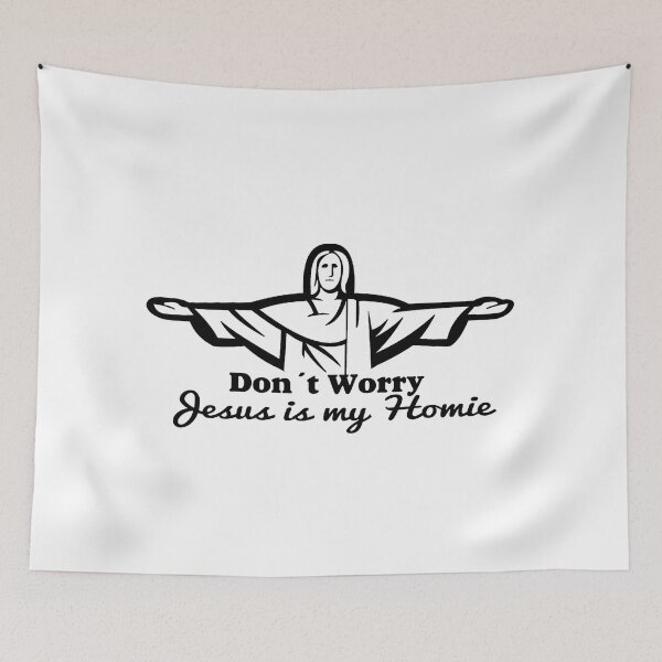 Item preview, Don't worry jesus is my homie funny designed and sold by nerokoboy.