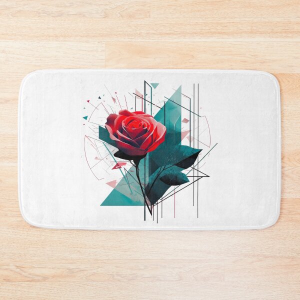 Item preview,  "Geometric Splendor: A Rose in Bold Forms" designed and sold by MONDOPLY.