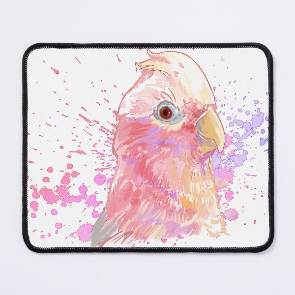 Item preview, pink cute cockatiel parrot colourful painting designed and sold by SceneryStudio.