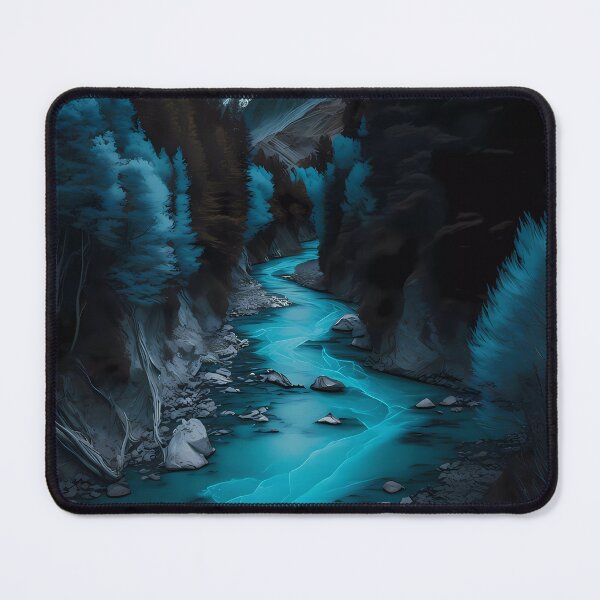 Item preview, Blue river landscape canyon designed and sold by Slowerblue.
