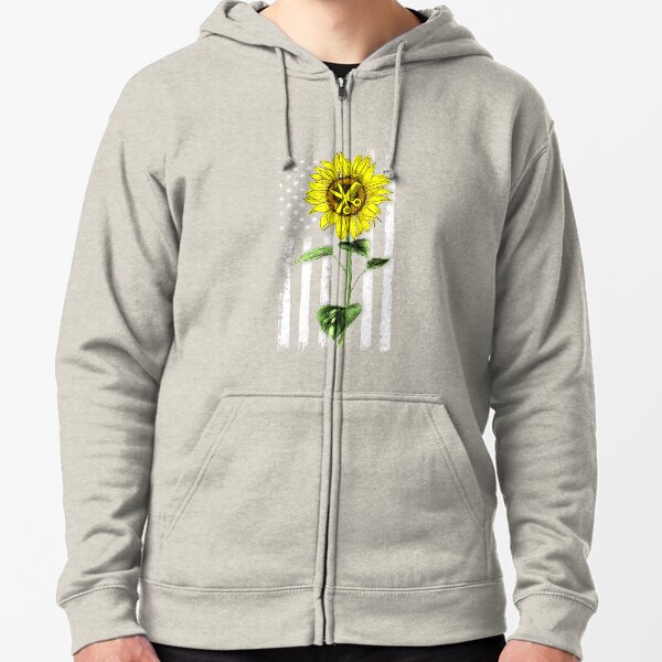 Plus size sunflower hoodie hot sale