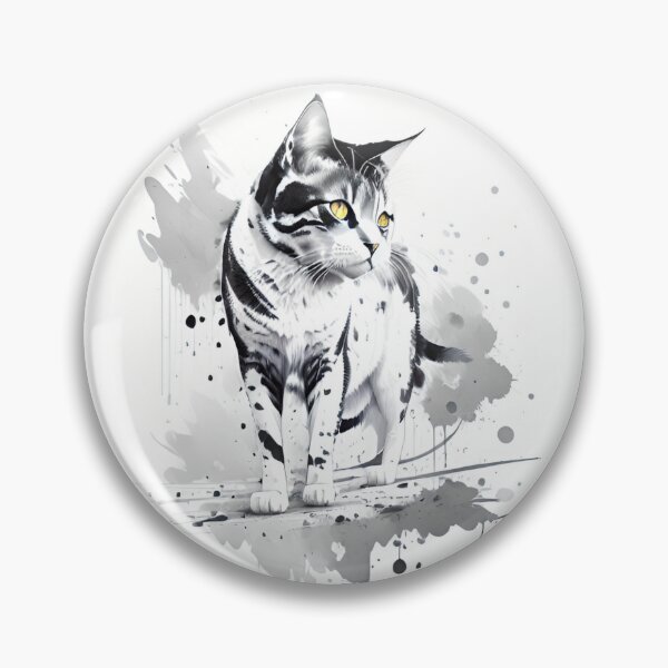 Item preview, Russian blue cat brush sketch by CallisC Arts  designed and sold by CallisC-Arts.