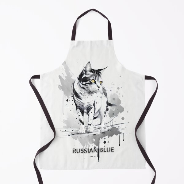 Item preview, Russian blue cat brush sketch by CallisC Arts designed and sold by CallisC-Arts.
