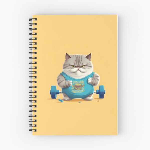 Artikelvorschau, Fit Feline Journey: Gewichtsverlust-Abenteuer von Chubby Cat entworfen und verkauft von Blackstylez.